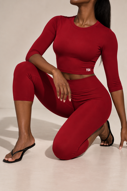 YOA CAPRI SHORT SLEEVE SET