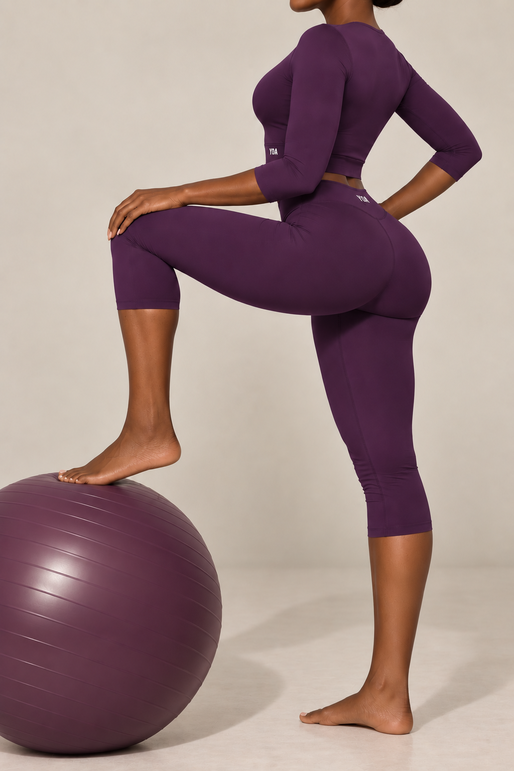 YOA CAPRI SHORT SLEEVE SET